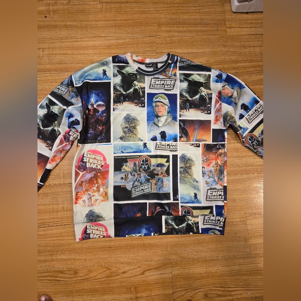 Star Wars Sweatshirt Men's  Pullover Empire Strikes Back 80s Size XL